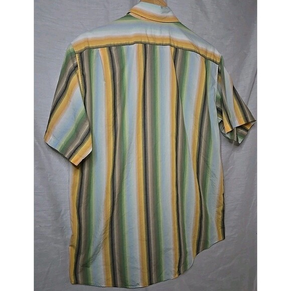 Vintage Lacoste Striped Short Sleeve Shirt Size 42, RN87651 - Picture 6 of 10
